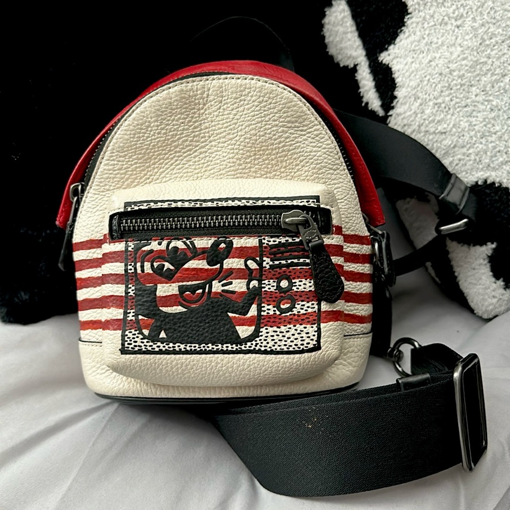Coach X Keith Harding Mickey Mouse Mini Backpack - Picture 1 of 3